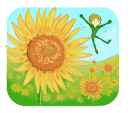 Encouraging and Healing with Flowers 2 sticker #12157992