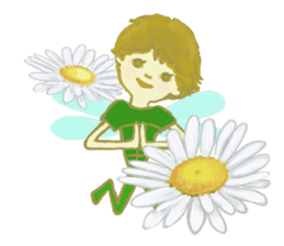 Encouraging and Healing with Flowers 2 sticker #12157995