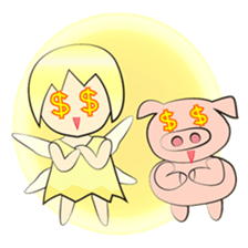 The elf of the wallet sticker #12158547