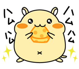 Chubbiness, ham ham.(cream hamster) sticker #12158687