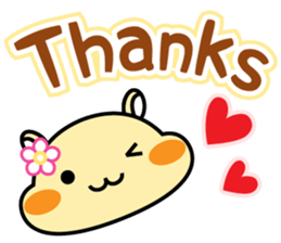 Chubbiness, ham ham.(cream hamster) sticker #12158690