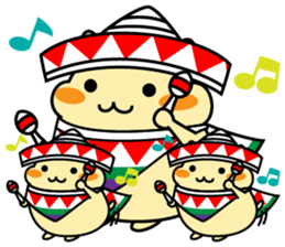 Chubbiness, ham ham.(cream hamster) sticker #12158700