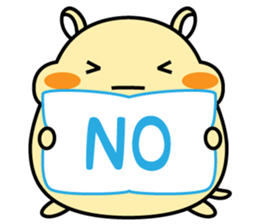 Chubbiness, ham ham.(cream hamster) sticker #12158703