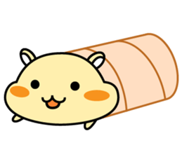 Chubbiness, ham ham.(cream hamster) sticker #12158710