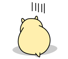 Chubbiness, ham ham.(cream hamster) sticker #12158712