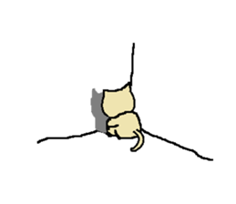 Daily life of a naughty kitten2 sticker #12160276