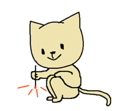 Daily life of a naughty kitten2 sticker #12160284