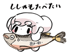 omochialien food sticker sticker #12160909