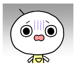 Round people of everyday sticker #12161450