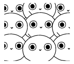 Round people of everyday sticker #12161453