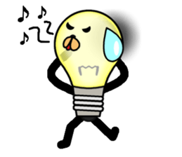 this light bulb name is hikaru sticker #12162110