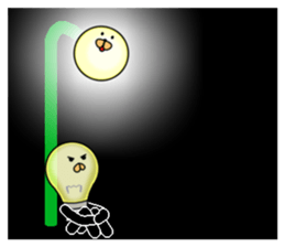 this light bulb name is hikaru sticker #12162132