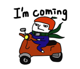 The fat white 3 sticker #12162174