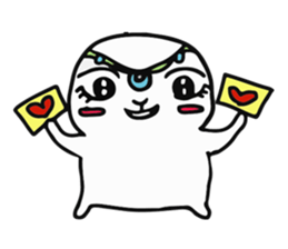 The fat white 3 sticker #12162183