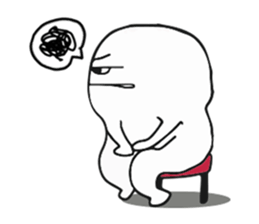 The fat white 3 sticker #12162187