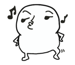 The fat white 3 sticker #12162189