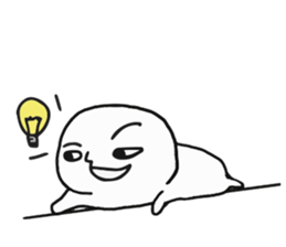 The fat white 3 sticker #12162191