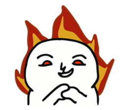 The fat white 3 sticker #12162205