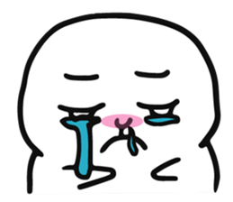 The fat white 3 sticker #12162207