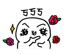 The fat white 3 sticker #12162210