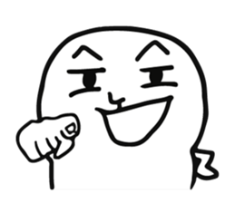 The fat white 3 sticker #12162213