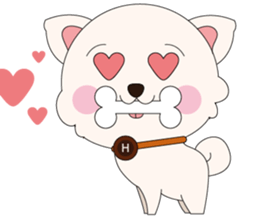 Love Dog House : Pomeranian sticker #12162830