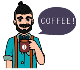 Hipster Hacker sticker #12163406