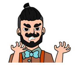 Hipster Hacker sticker #12163410