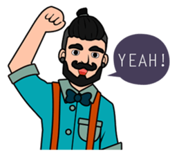 Hipster Hacker sticker #12163413