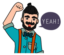 Hipster Hacker sticker #12163413