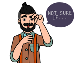 Hipster Hacker sticker #12163414