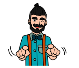 Hipster Hacker sticker #12163421