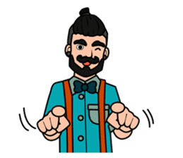 Hipster Hacker sticker #12163421