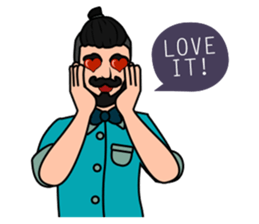 Hipster Hacker sticker #12163422