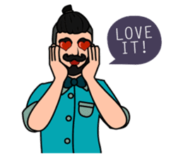 Hipster Hacker sticker #12163422