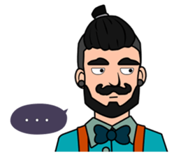 Hipster Hacker sticker #12163428