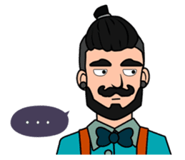 Hipster Hacker sticker #12163428