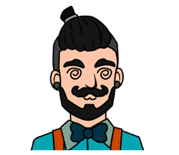 Hipster Hacker sticker #12163435