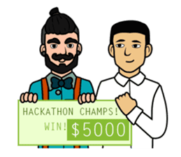 Hipster Hacker sticker #12163440