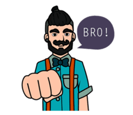 Hipster Hacker sticker #12163442