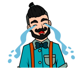 Hipster Hacker sticker #12163445