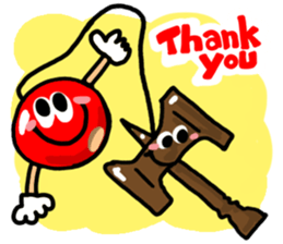 "Reaction of Kendama". sticker #12164134