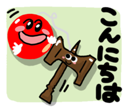 "Reaction of Kendama". sticker #12164153