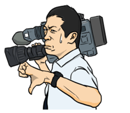 Useful words for daily life by TV crews sticker #12164177