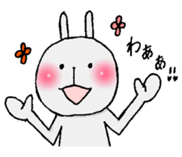 Cheeks shiny rabbit sticker #12164376