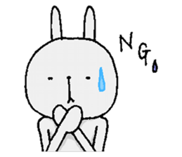 Cheeks shiny rabbit sticker #12164380