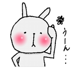 Cheeks shiny rabbit sticker #12164381