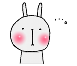Cheeks shiny rabbit sticker #12164382