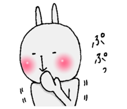 Cheeks shiny rabbit sticker #12164384