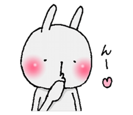 Cheeks shiny rabbit sticker #12164387